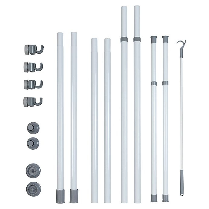 slide 2 of 3, Wenko Kerkules 2-Tier Telescopic Basic Closet Organization System, 1 ct