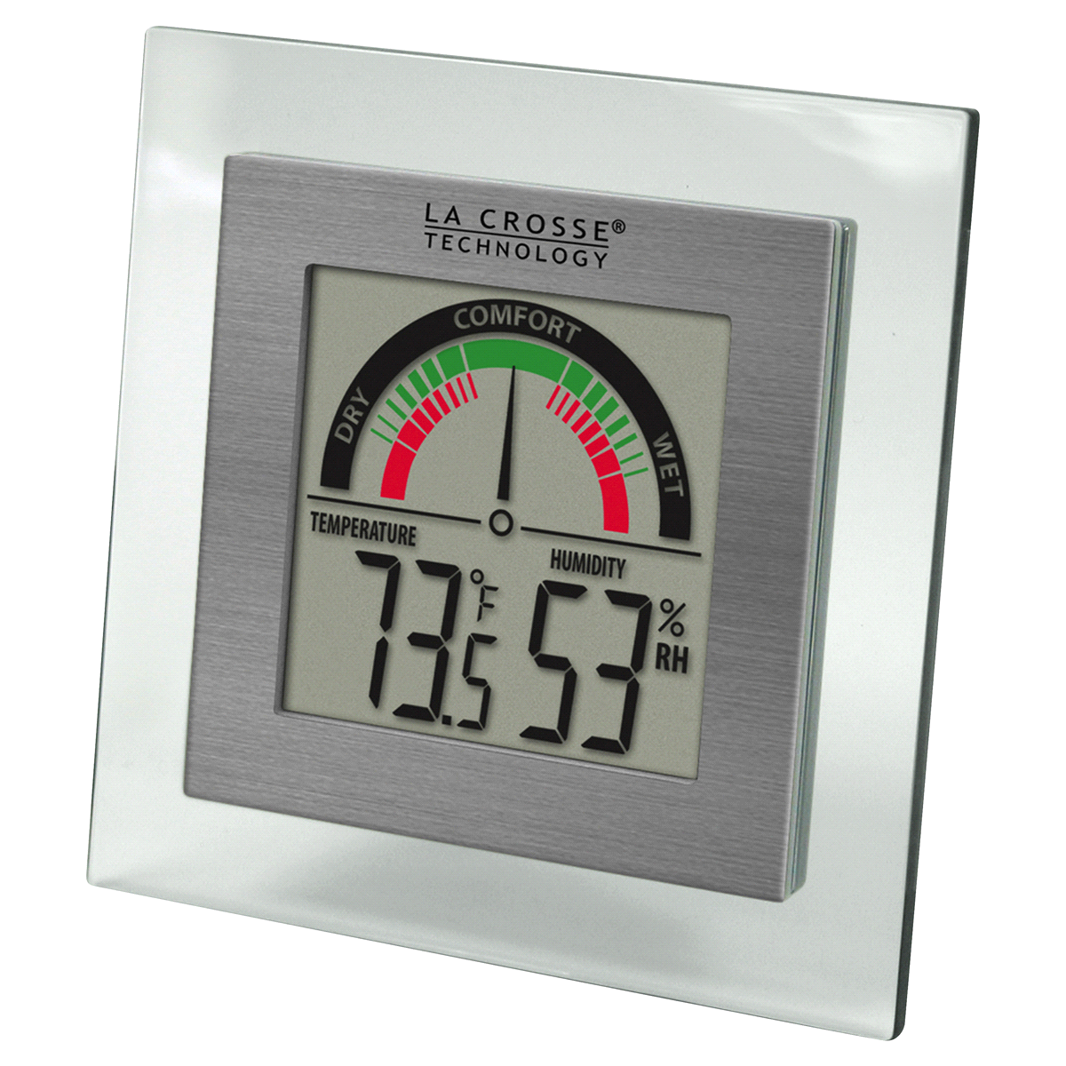 slide 2 of 4, La Crosse Technology Indoor Comfort Meter with Temp and Humidity - WT-137U-CBP, 1 ct