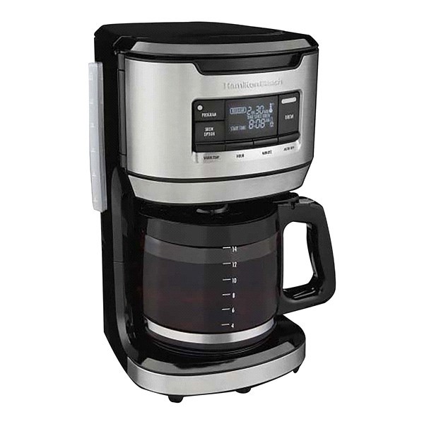 slide 9 of 13, Hamilton Beach 14 Cup Capacity Programmable Front-Fill Coffee Maker 1 ea, 1 ct