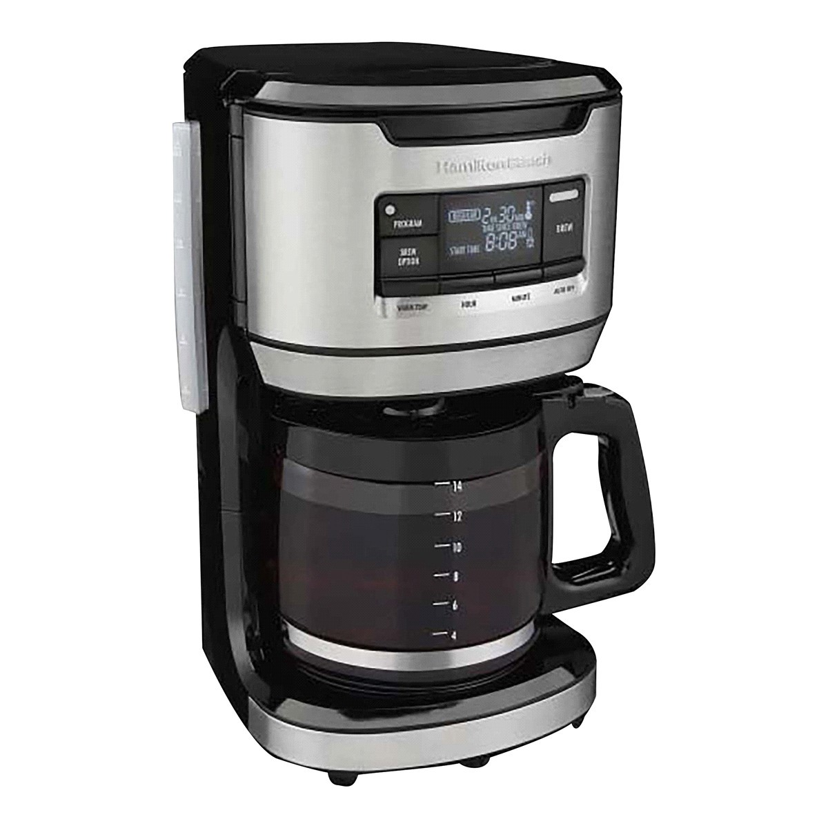 slide 6 of 13, Hamilton Beach 14 Cup Capacity Programmable Front-Fill Coffee Maker 1 ea, 1 ct