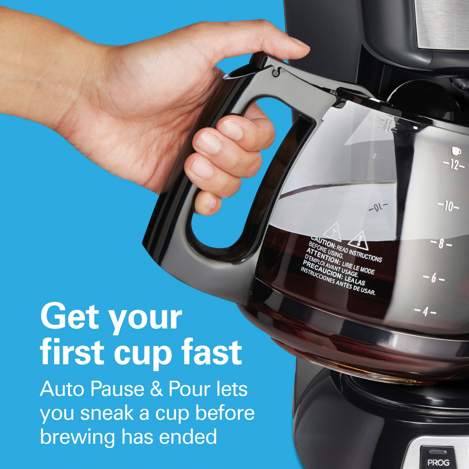 slide 3 of 5, Hamilton Beach 12 cup Programmable Coffee Maker, 12 cups