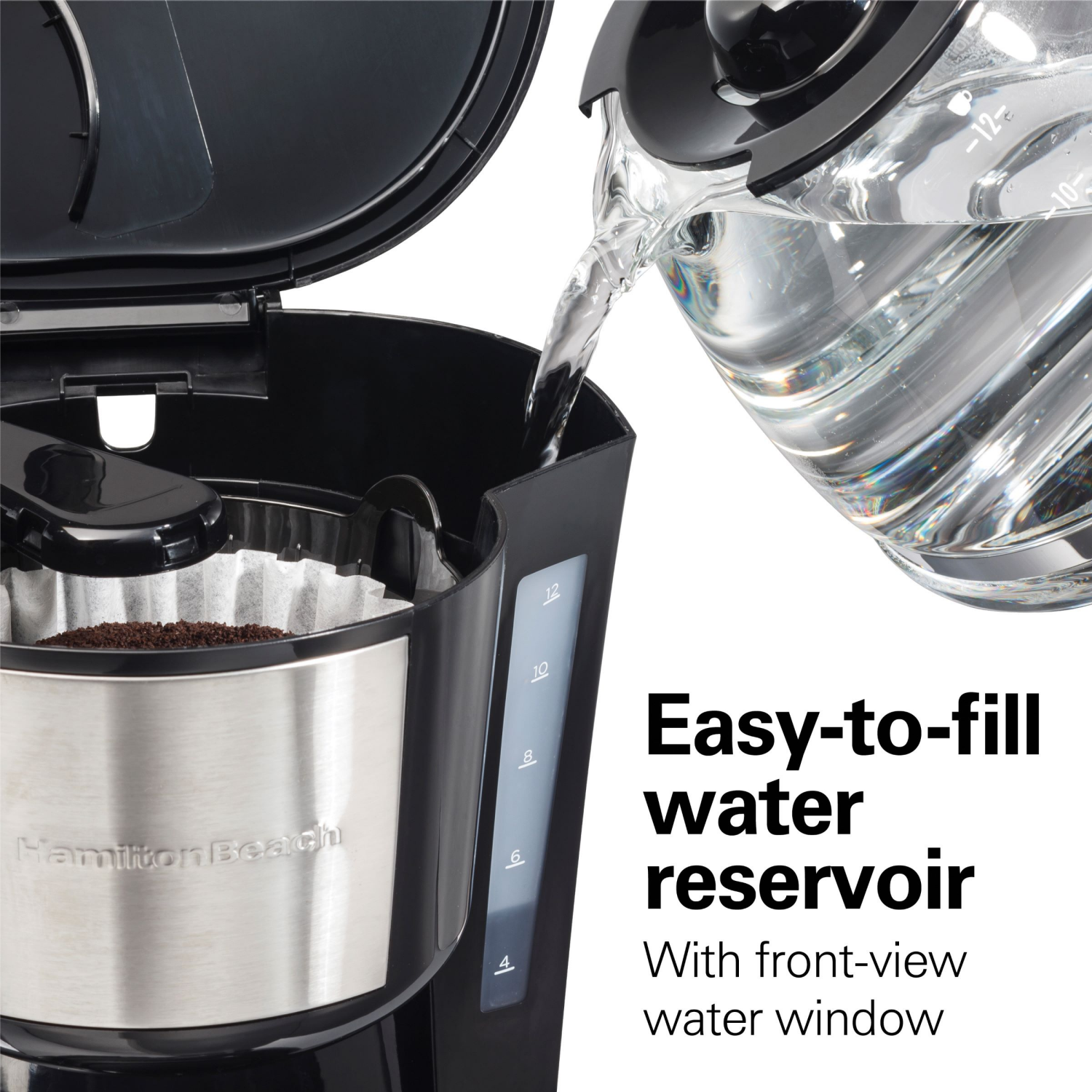 slide 5 of 5, Hamilton Beach 12 cup Programmable Coffee Maker, 12 cups