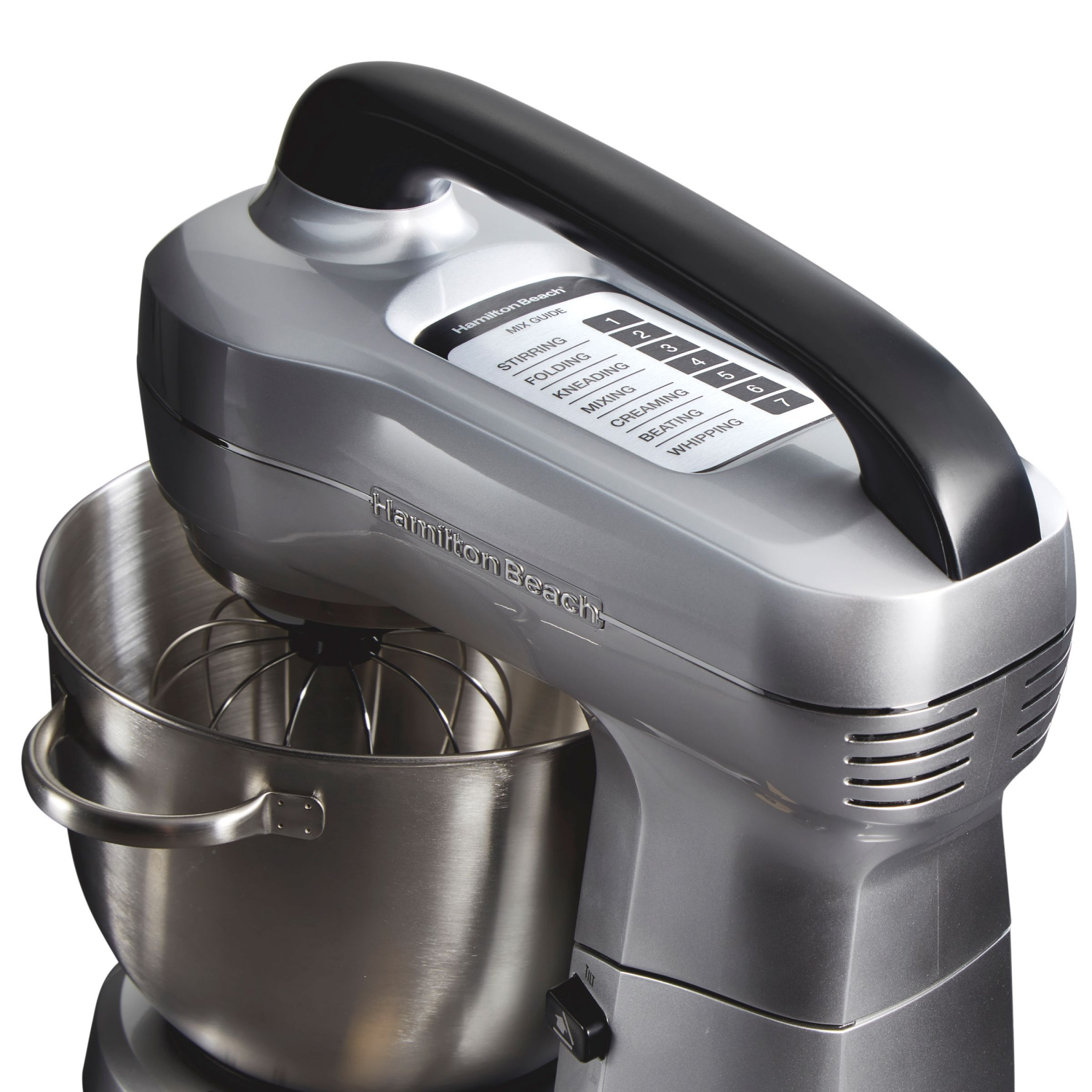 slide 4 of 4, Hamilton Beach Stand Mixer - Silver, 4 qt
