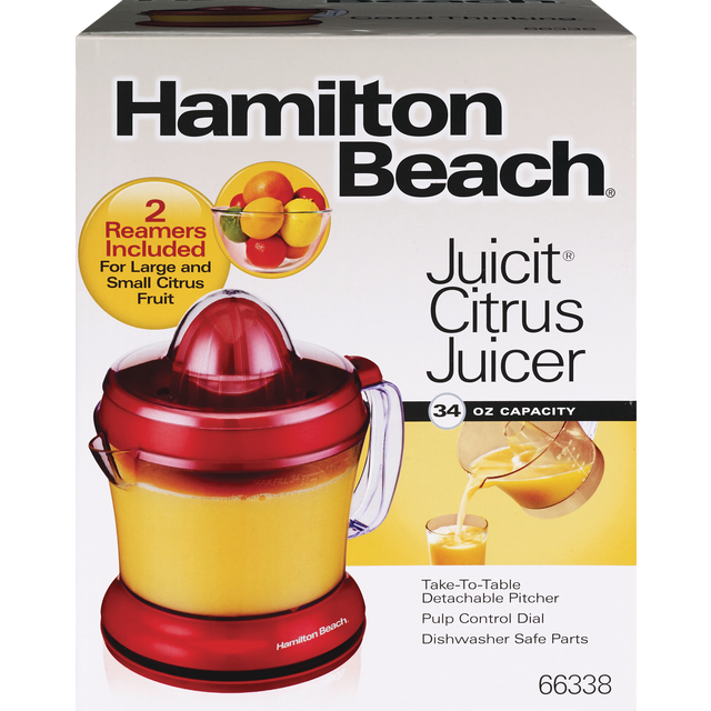 Hamilton Beach 34 Ounce Red Juicit Electric Citrus Juicer - Each