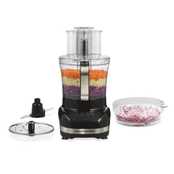 Hamilton Beach Big Mouth Duo Bowl Food Processor - Black 70580