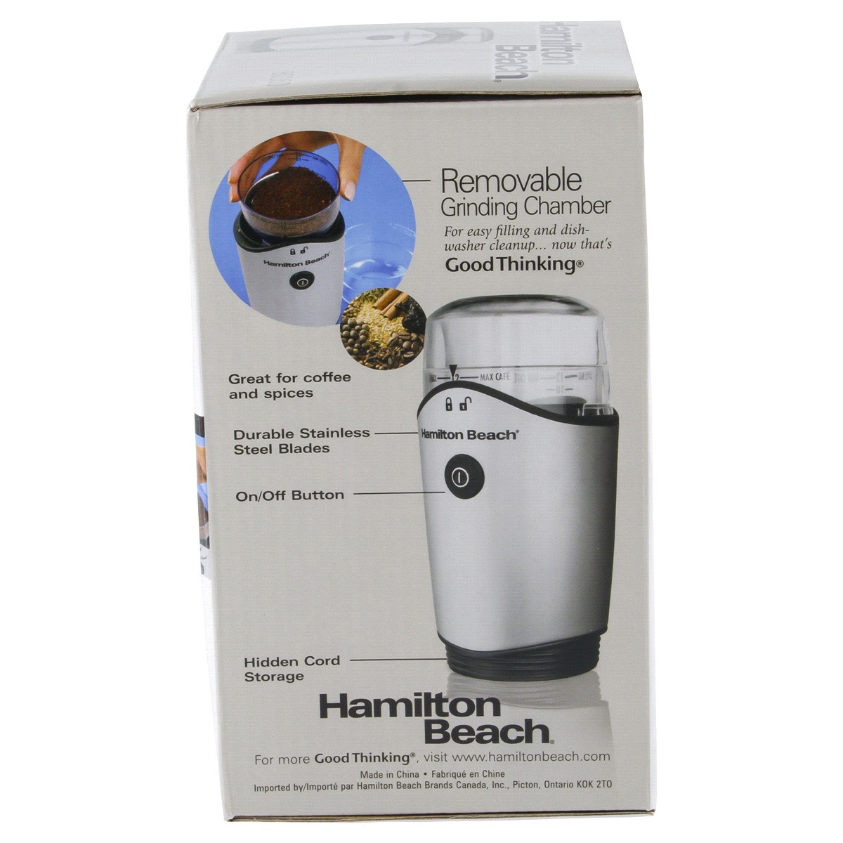 slide 2 of 5, Hamilton Beach Electric Chamber Coffee Grinder, 1 ct