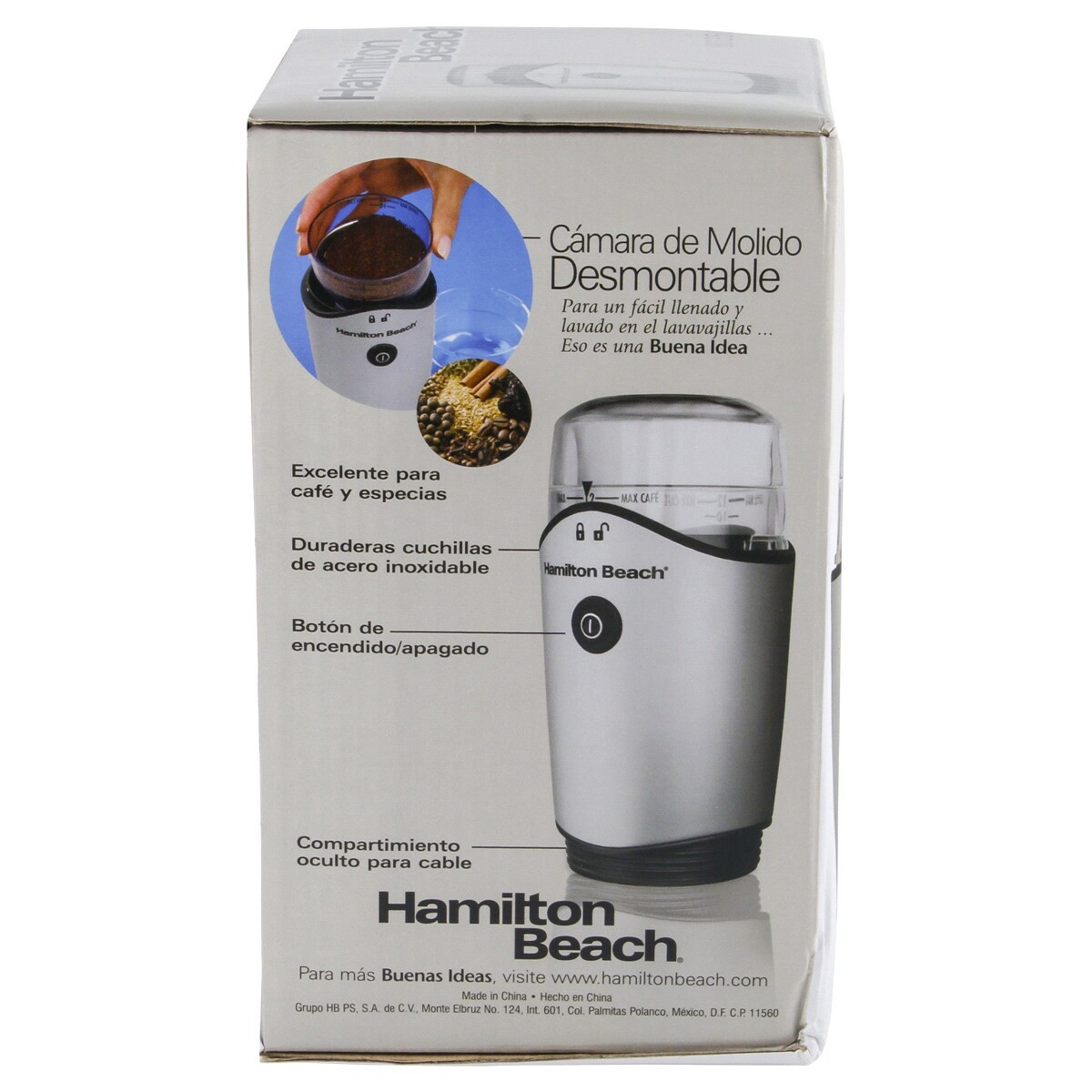 slide 5 of 5, Hamilton Beach Electric Chamber Coffee Grinder, 1 ct