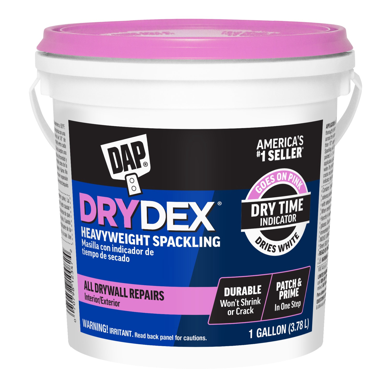 slide 1 of 6, DAP DryDex White Interior/Exterior Color-Changing , Spackling 1 Gallon(s), 1 ct
