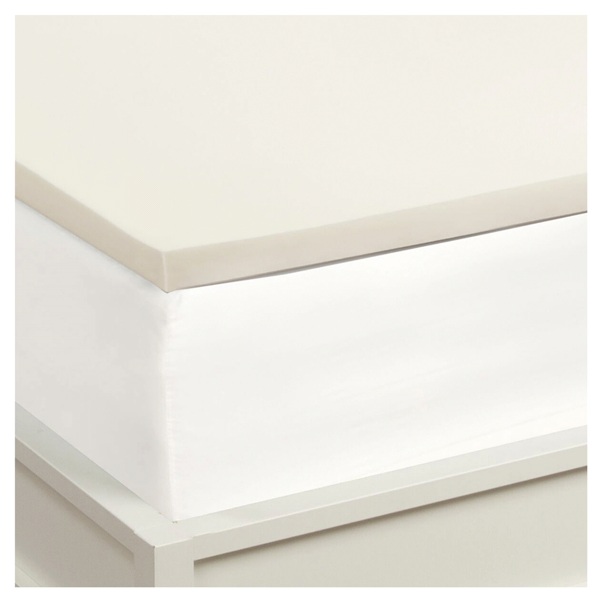 slide 2 of 2, Sealy Memory Foam Mattress Topper - White, Twin Size