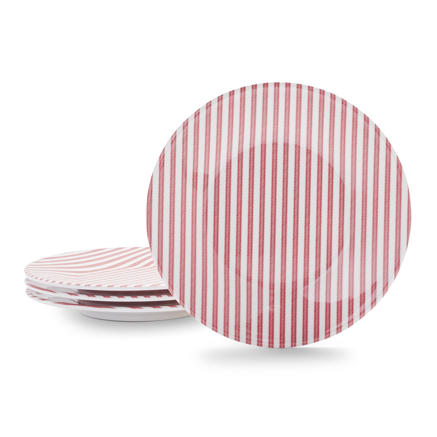 slide 1 of 1, Sur La Table Fourth of July Striped Salad Plates, 4 ct