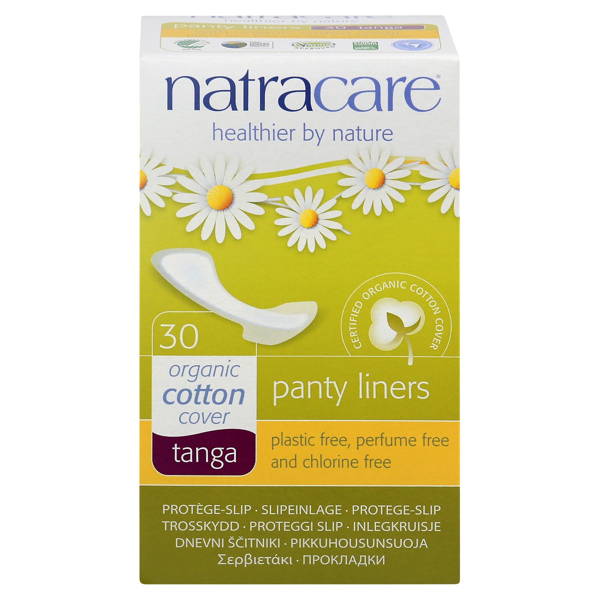 slide 2 of 4, Natracare Panty Liners Tanga, 30 ct