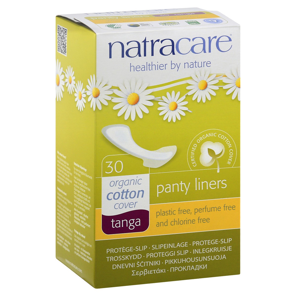 slide 4 of 4, Natracare Panty Liners Tanga, 30 ct