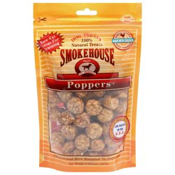 Smokehouse Poppers 100% Natural Chicken and Rice Dog Treats 8 oz