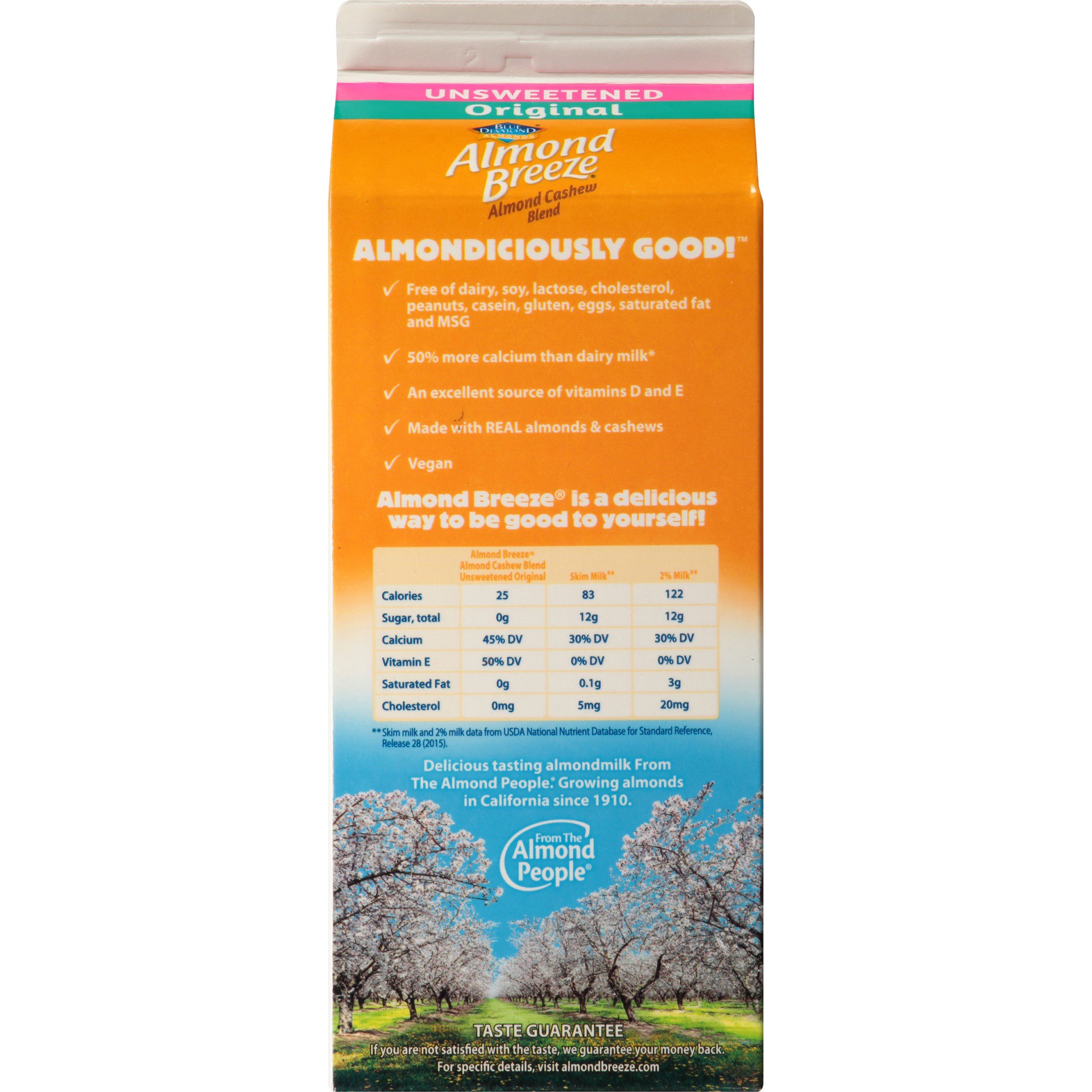 slide 8 of 8, Almond Breeze Original Unswtn Almnd Cshw Blend Milk, 64 oz