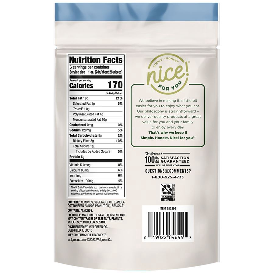 slide 2 of 5, Nice! Sea Salt Almonds, 6 oz