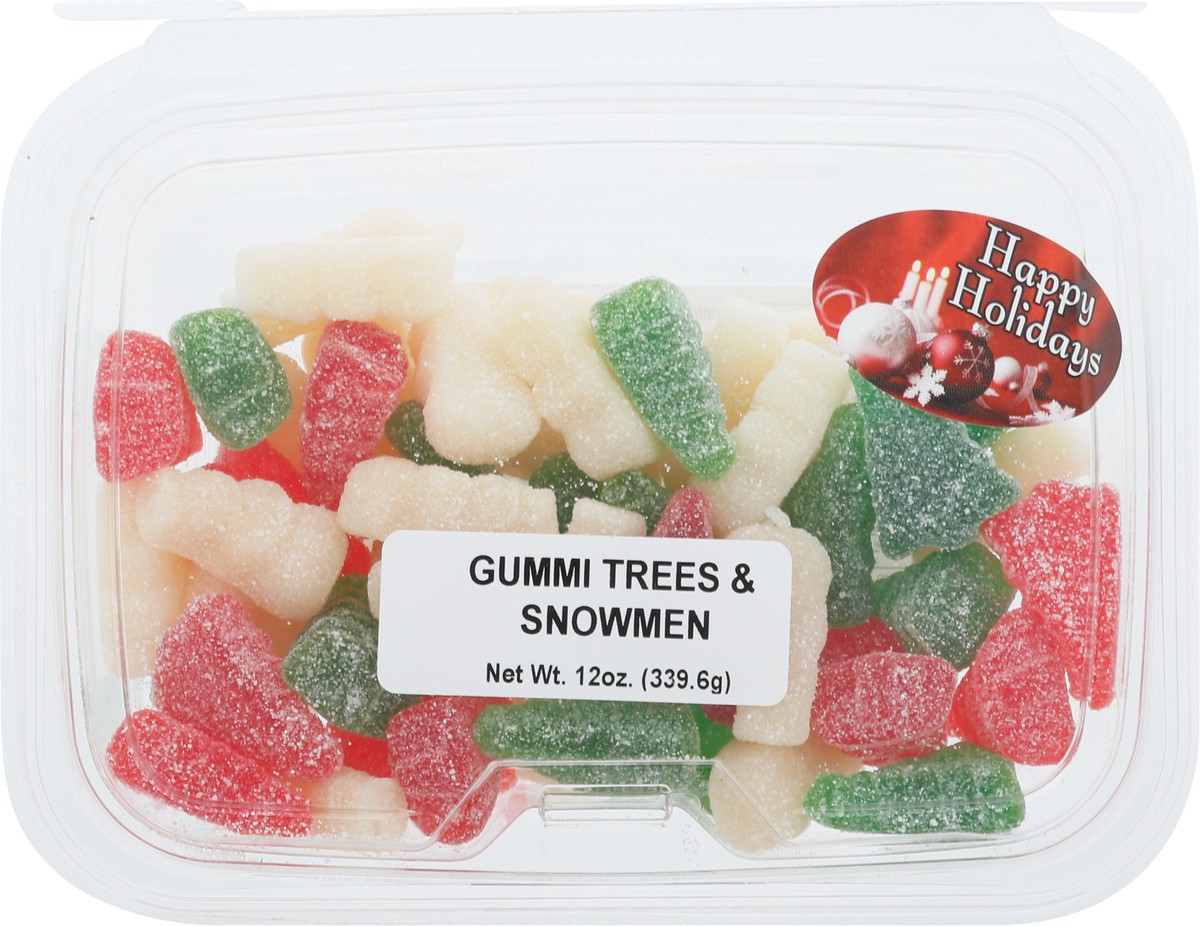 slide 1 of 13, JLM Manufacturing Trees & Snowmen Gummi 12 oz, 12 oz