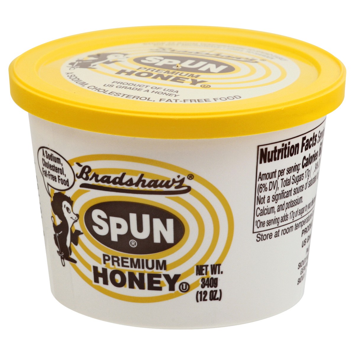 slide 3 of 9, Bradshaw's Spun Premium Honey, 12 oz