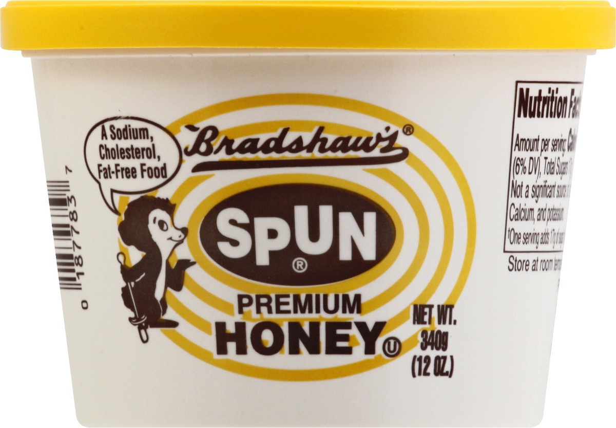 slide 6 of 9, Bradshaw's Spun Premium Honey, 12 oz
