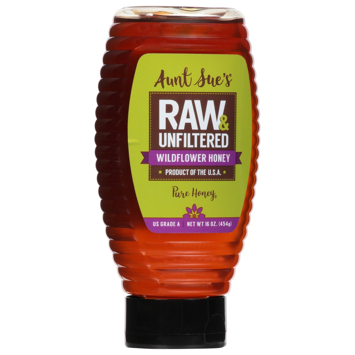 slide 2 of 9, Aunt Sue's Raw & Unfiltered Wildflower Honey 16 oz, 