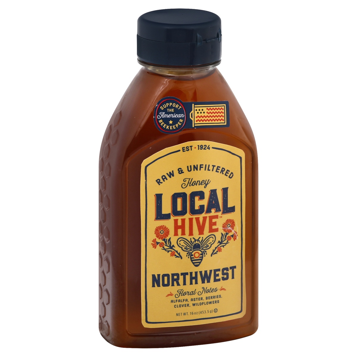 slide 5 of 12, Local Hive Raw & Unfiltered Northwest Honey 16 oz, 16 oz