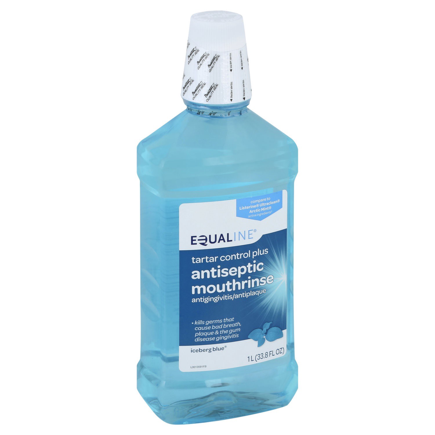 slide 1 of 1, Equaline Antiseptic Tartar Mouthwash, 33.8 oz