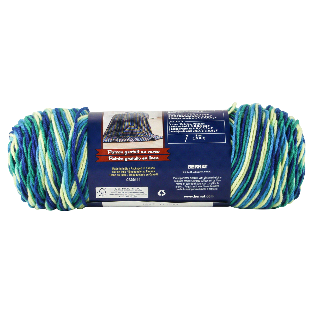 slide 2 of 4, Bernat Super Value Yarn - Whirlpool Ombre, 1 ct