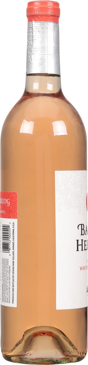 slide 2 of 10, BARON HERZOG White Zinfandel, 750 ml