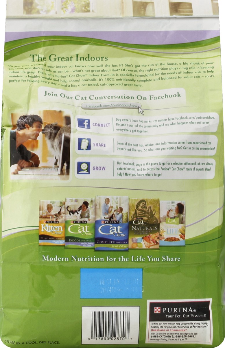 slide 3 of 6, Purina Cat Chow Indoor Formula, 3.15 lb