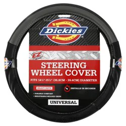 Dickies Icon Black & Grey Dura Grip Steering Wheel Cover