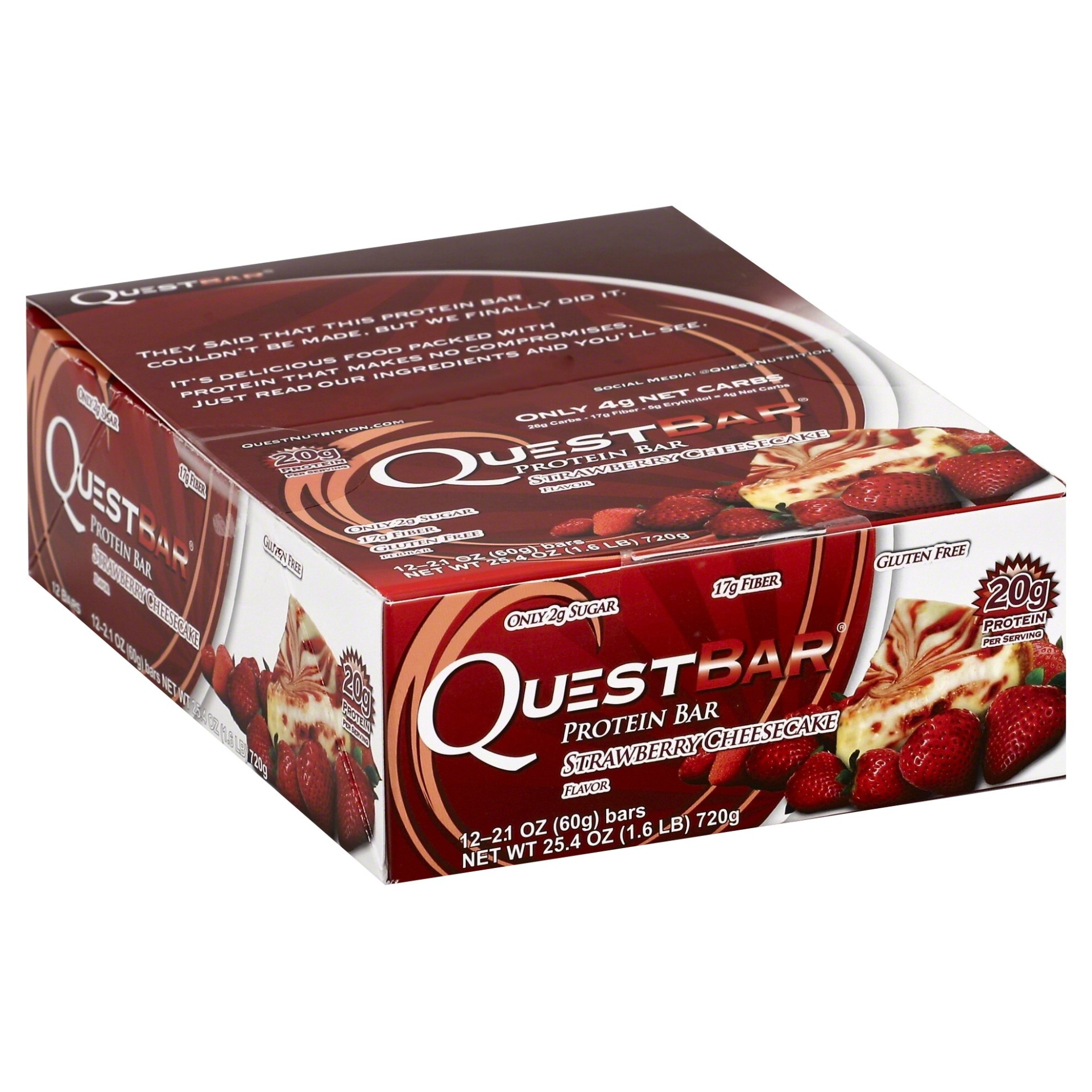slide 1 of 1, Quest Nutrition Bar Strawberry Cheesecake, 12 ct; 2.12 oz