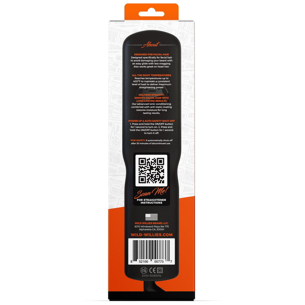 slide 2 of 2, Wild Willies Heated 2-In-1 Ionic Beard Styling Brush, 1 ct