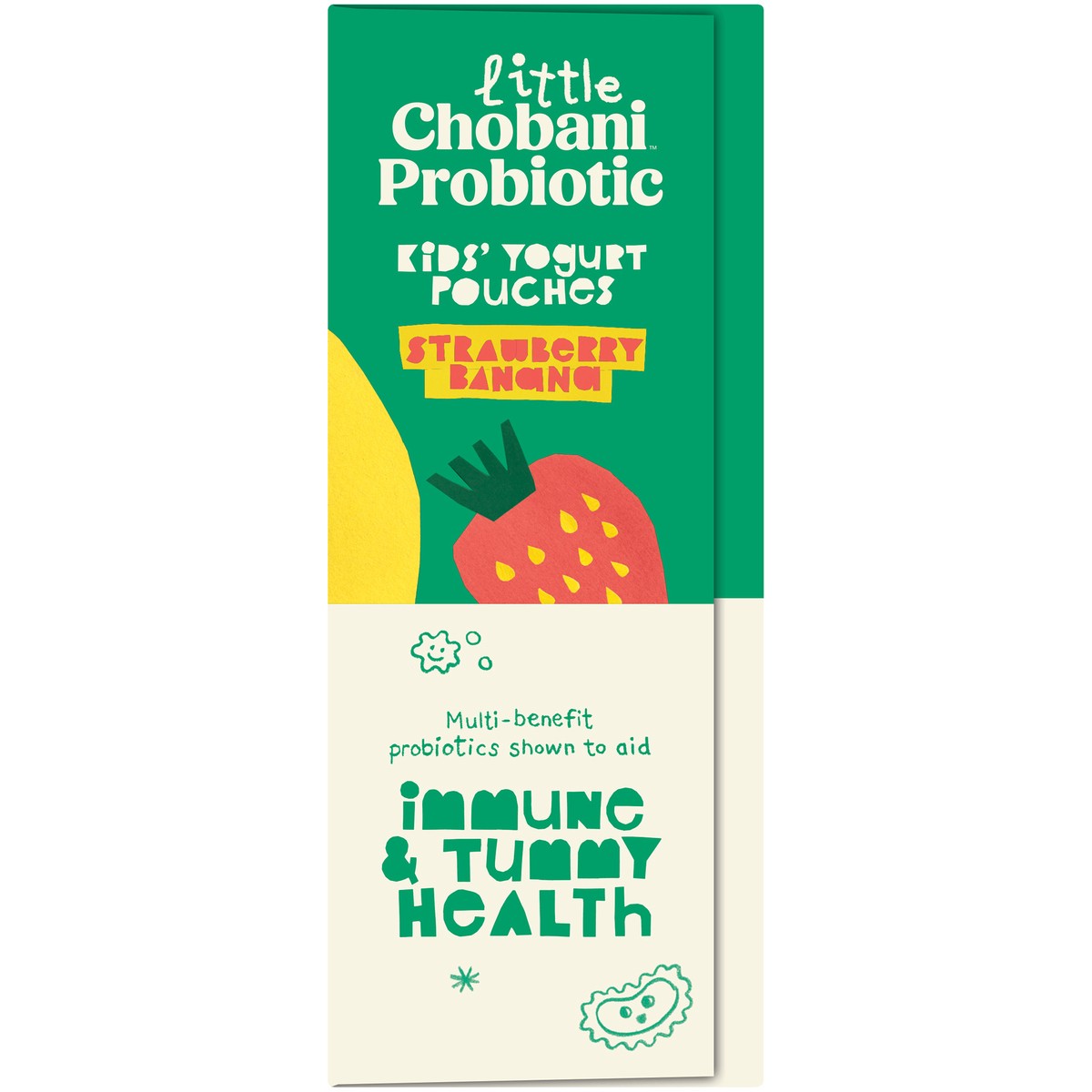 slide 5 of 14, Little Chobani Probiotic Strawberry Banana Yogurt Pouches 3.5oz 4-pack, 14 oz