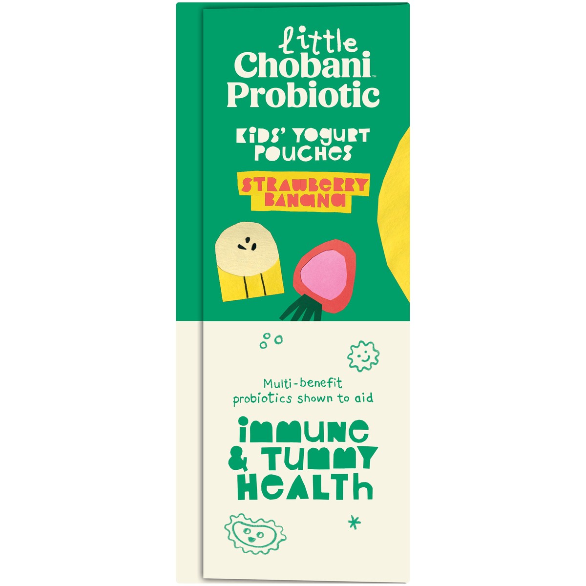 slide 7 of 14, Little Chobani Probiotic Strawberry Banana Yogurt Pouches 3.5oz 4-pack, 14 oz
