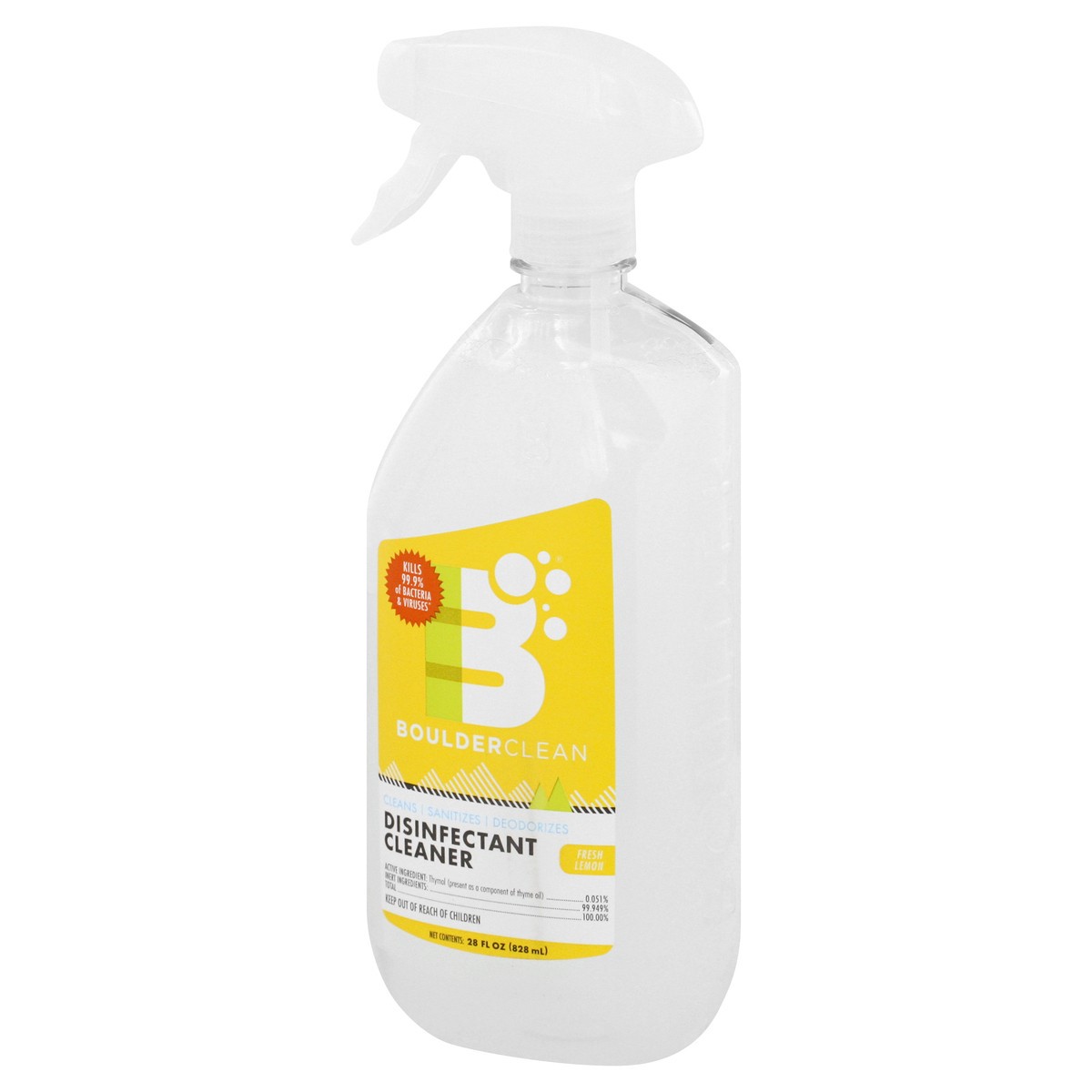 slide 8 of 12, Boulder Clean Fresh Lemon Disinfectant Cleaner 28 oz, 28 oz