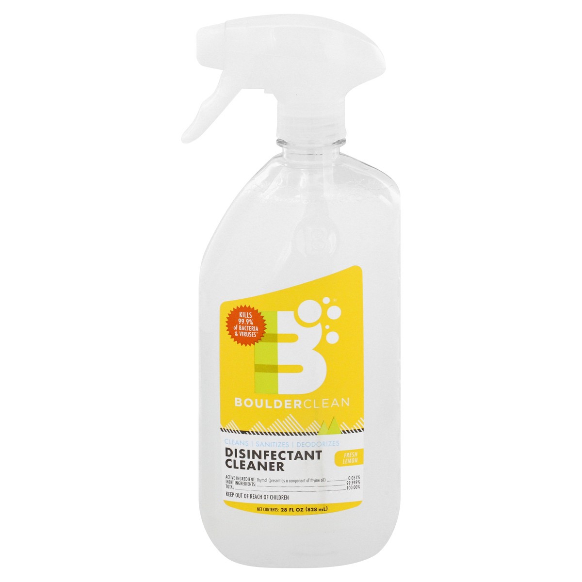 slide 12 of 12, Boulder Clean Fresh Lemon Disinfectant Cleaner 28 oz, 28 oz