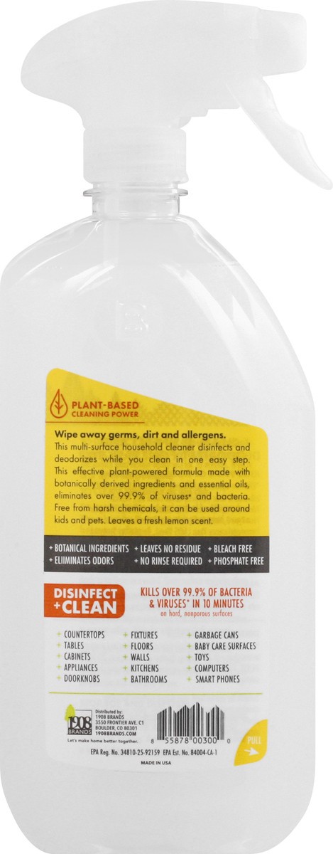 slide 3 of 12, Boulder Clean Fresh Lemon Disinfectant Cleaner 28 oz, 28 oz