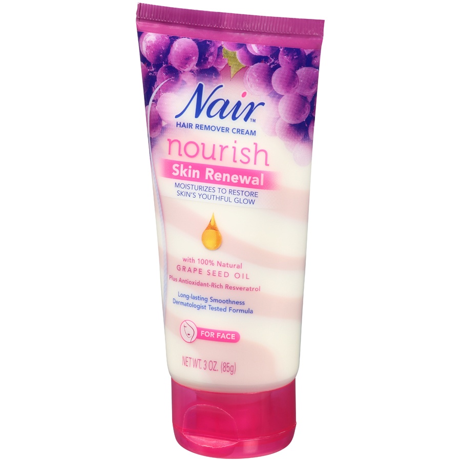 slide 3 of 7, Nair Nourish Skin Renewal Hair Remover Cream, 3 oz