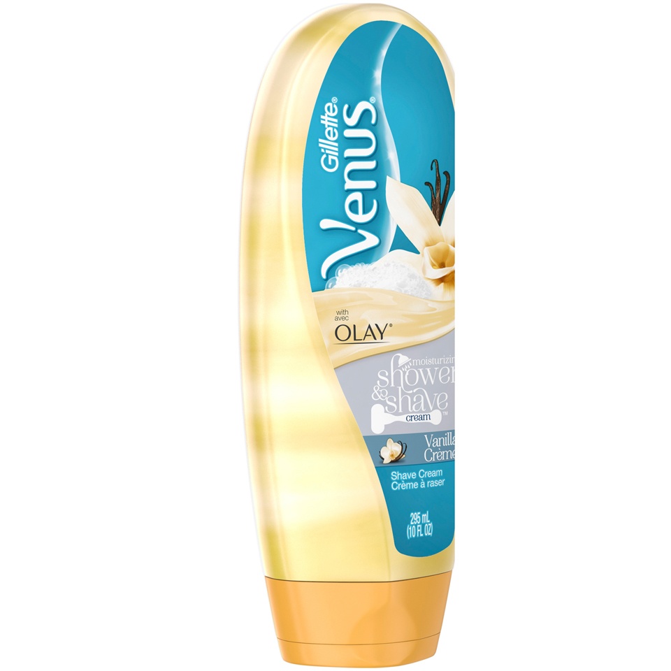 slide 2 of 3, Gillette Venus Moisturizing Vanilla Creme Shower & Shave Cream 295 ml, 10 oz