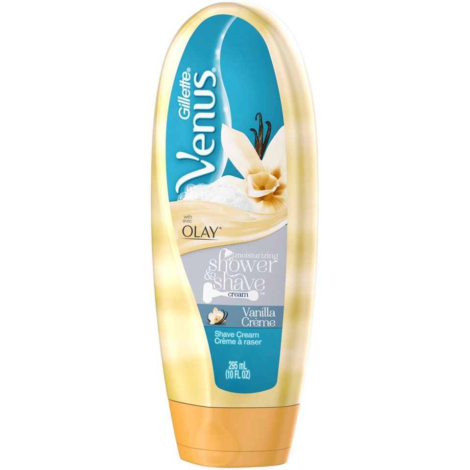 slide 3 of 3, Gillette Venus Moisturizing Vanilla Creme Shower & Shave Cream 295 ml, 10 oz