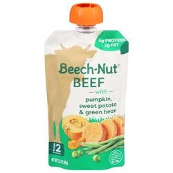 Beech-Nut Stage 2 Baby Food Beef Pumpkin Sweet Potato & Green Beans