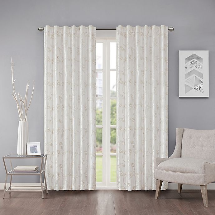 slide 1 of 1, Regency Heights Cosma Rod Pocket/Back Tab Window Curtain Panel - White, 63 in