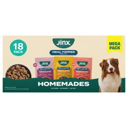 Jinx Homemades Variety Dog Food Meal Topper Mega Pack - 18 ct