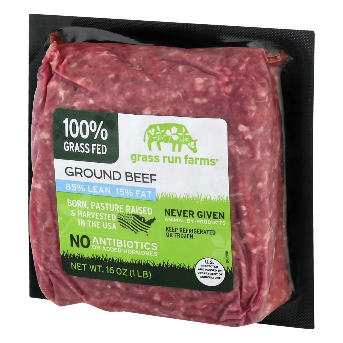 slide 5 of 9, Grass Run Farms 85%/15% Ground Beef 16 oz, 16 oz