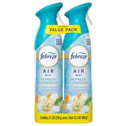 Febreze AIR Mist Zesty Orange Blossom Freshener Trigger Spray - 2 ct