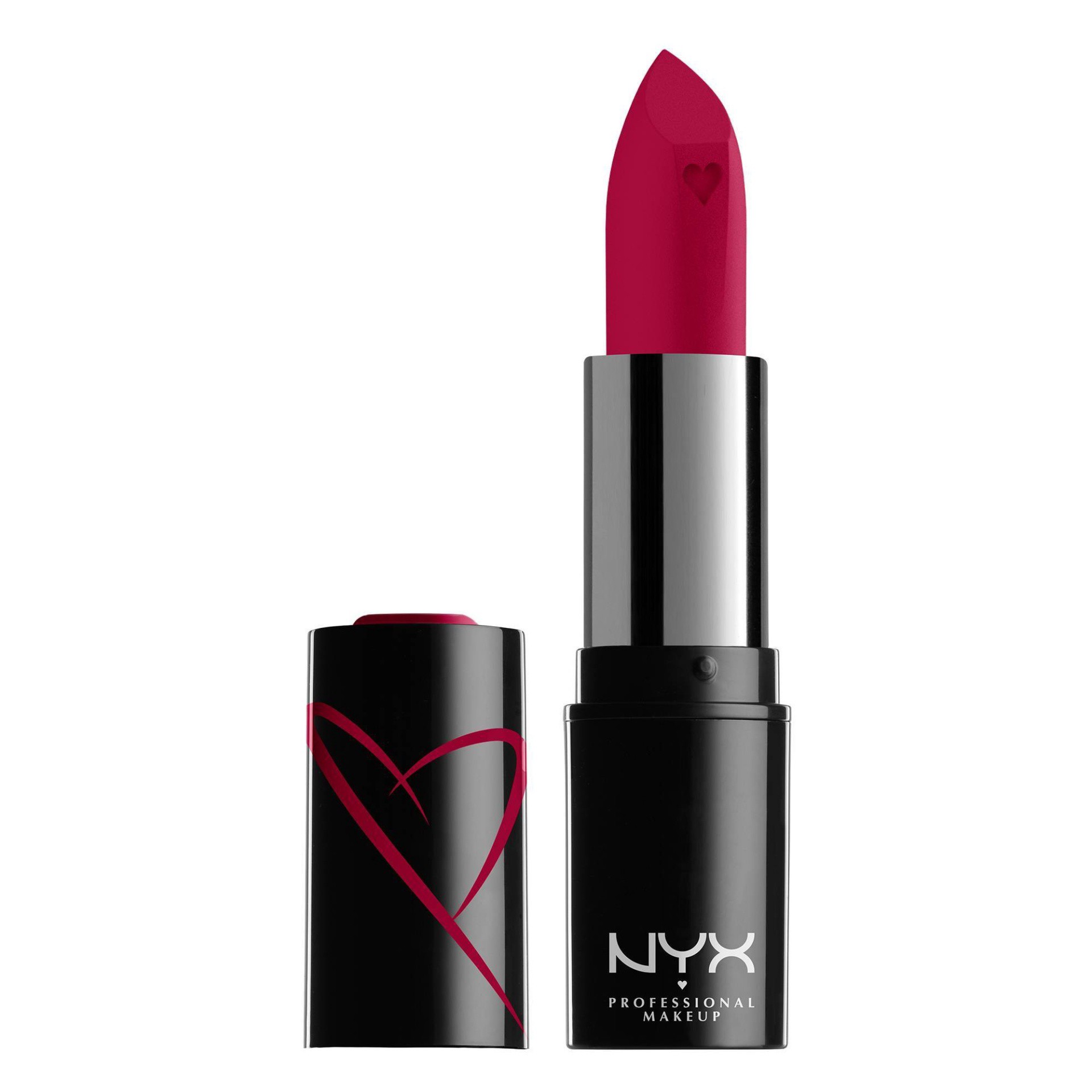 slide 1 of 4, NYX Professional Makeup Shout Loud Satin Lipstick Wife Goals - 0.12oz, 1.28 oz