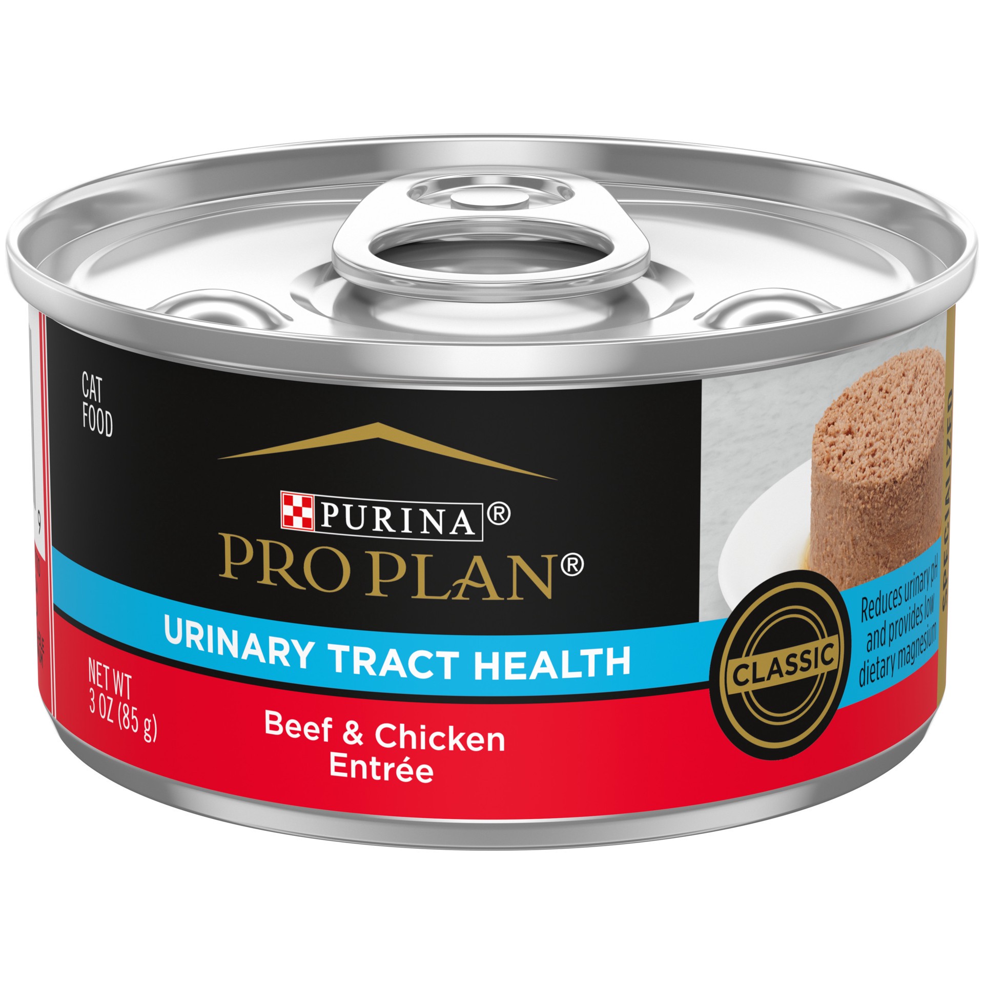 slide 1 of 7, Pro Plan Purina Pro Plan Urinary Tract Health Beef and Chicken Entree Classic Cat Food, 3 oz