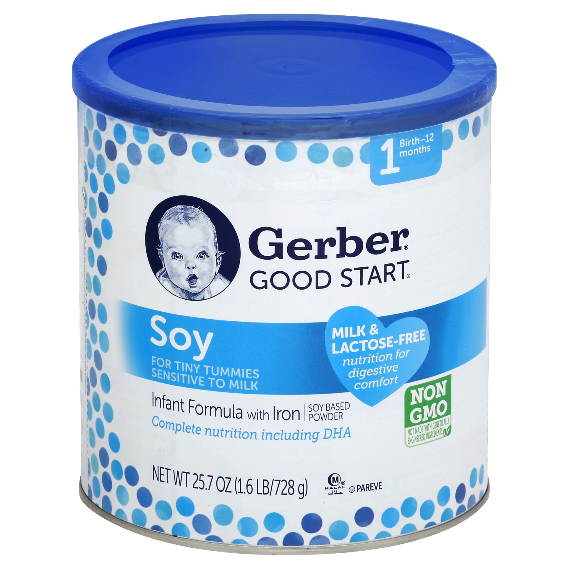 slide 1 of 4, Gerber Good Start Stage 1 Soy Non-GMO Powder Infant Formula, 25.7 oz