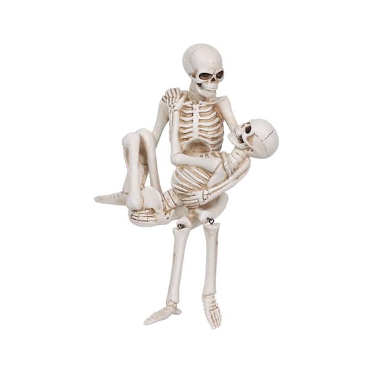 slide 1 of 6, 9.5" Skeleton Couple Hug Tabletop Decor By Ashland, 7.25 in x 3.75 in x 9.5 in