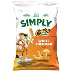 Cheetos Cheese Flavored Snacks, White Cheddar Puffs