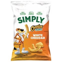 Cheetos Cheese Flavored Snacks, White Cheddar Puffs